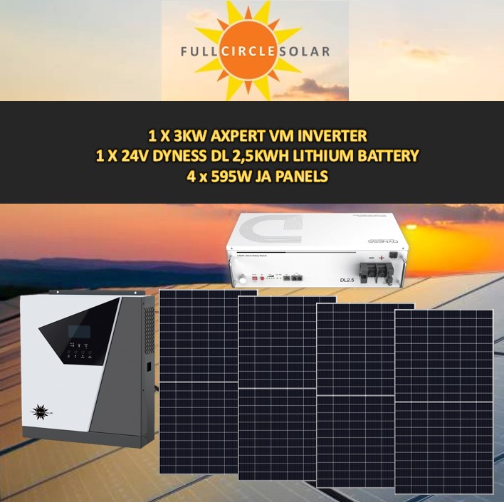 FCS 3Kva Solar Combo Deal 3 (VAT incl.)
