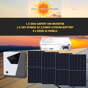 FCS 3Kva Solar Combo Deal 3 (VAT incl.)
