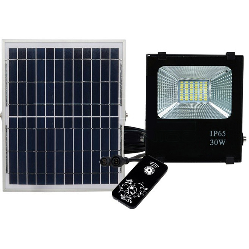 30W Solar Remote Control Flood/Spot/Security Light (VAT incl.)