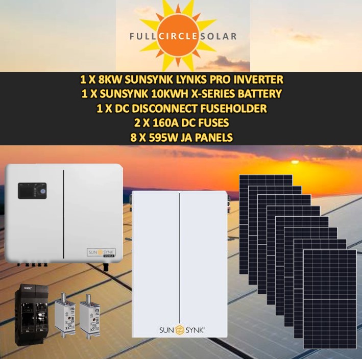 Sunsynk 8kw Combo Deal 9 (VAT incl.)