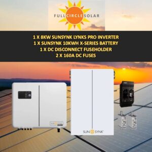 Sunsynk 8kw Backup Combo Deal 8 (VAT incl.)
