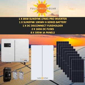 Sunsynk 8kw Combo Deal 9 (VAT incl.)