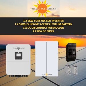 Sunsynk 5kw Backup Combo Deal 6 (VAT incl.)