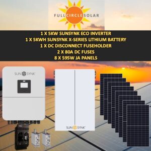 Sunsynk 5kw Combo Deal 7 (VAT incl.)