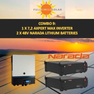 Axpert 7.2 and 2 x 48V Narada Batteries Combo Deal 9 (VAT incl.)