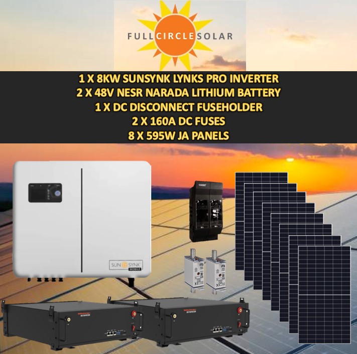 Sunsynk 8kw Combo Deal 11 (VAT incl.)
