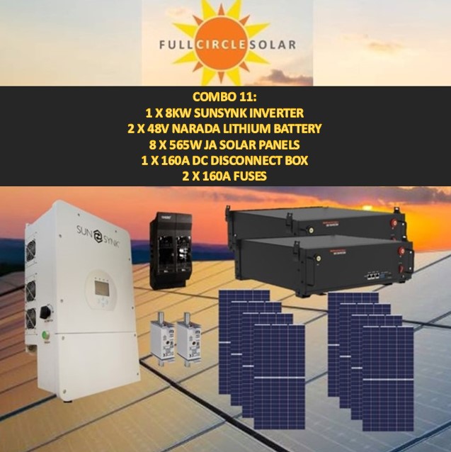 Sunsynk 8kw Combo Deal 11 (VAT incl.)