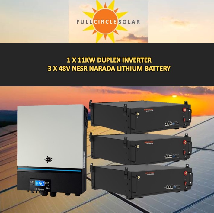 Duplex Max S 11KW and 3 X 48V Narada Batteries Combo Deal 5 (VAT incl.) COMING SOON
