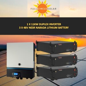 Duplex Max S 11KW and 3 X 48V Narada Batteries Combo Deal 5 (VAT incl.)