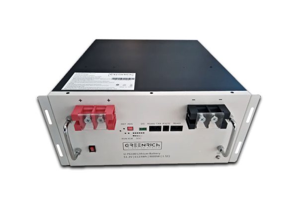 Greenrich UP6100 Rack Mount 51.2v Lithium Battery (VAT incl)